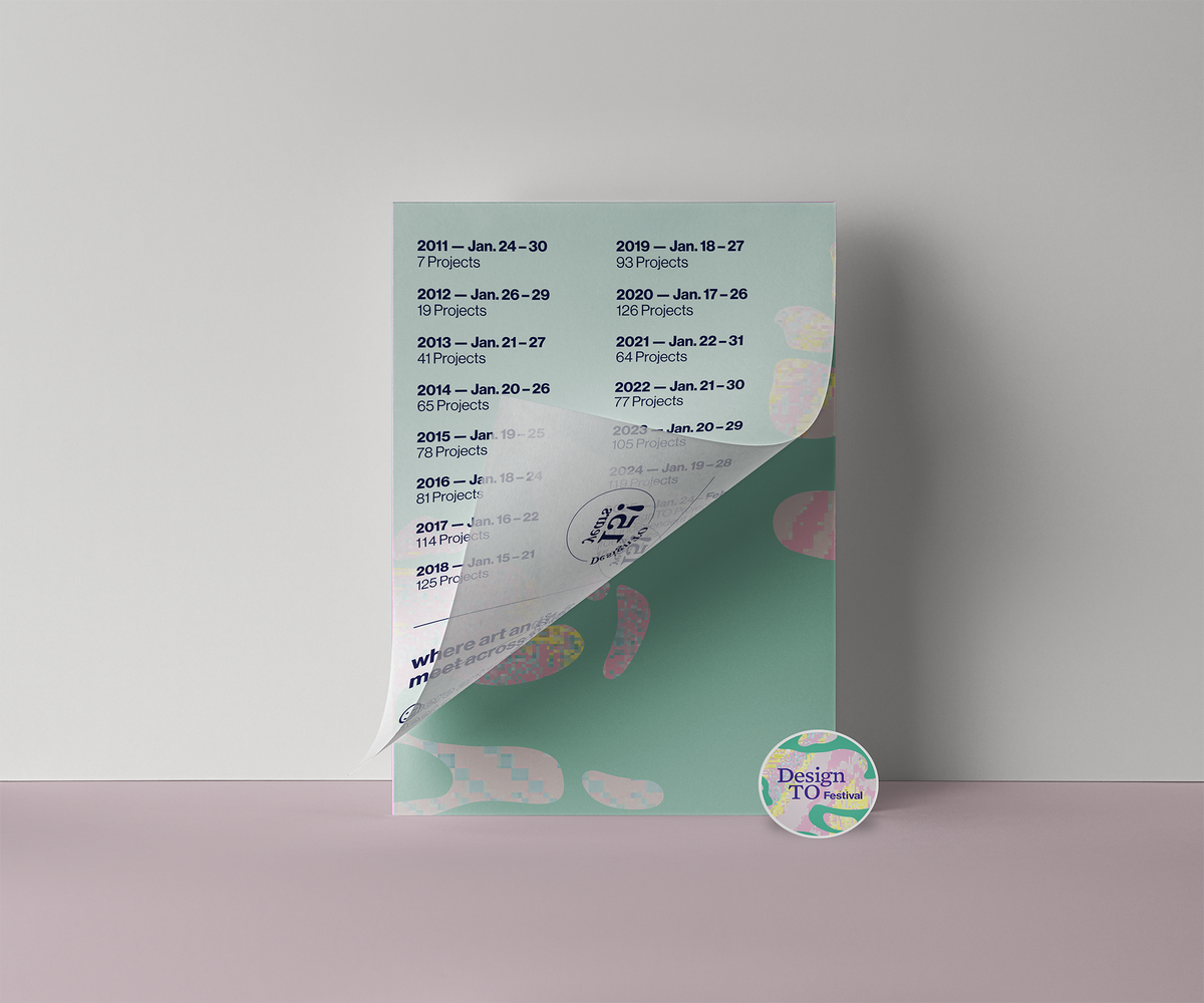 DesignTO festival 2025 poster — limited & standard editions