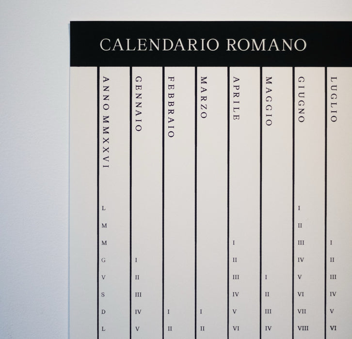 MMXXVI Roman Calendar (2026) - Limited Edition