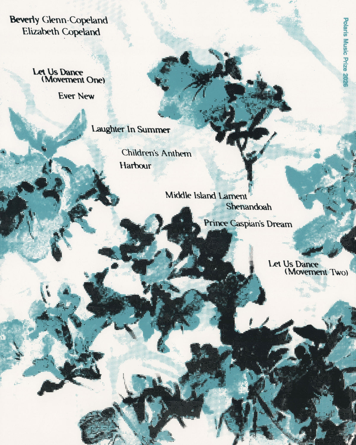 "Laughter in Summer" — Beverly Glenn-Copeland — scan of a hand screen-printed Polaris Music Prize 2026 poster, special edition