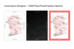 Lorem Ipsum Aenigma, Dark — 1000 Piece Puzzle
